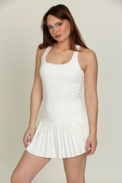 Frost Criss Cross Back Pleated Tennis Dress