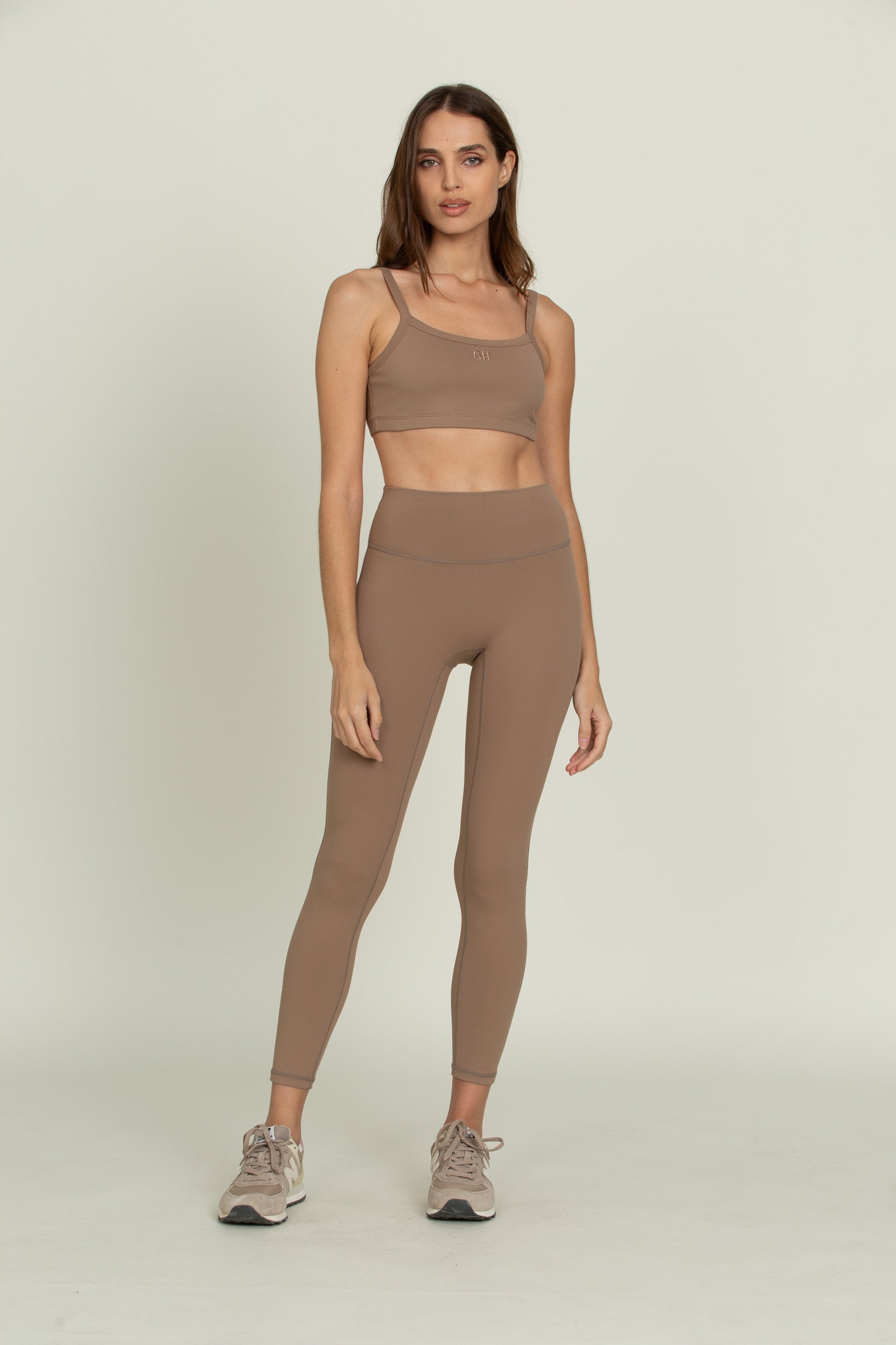 Walnut MotionCloud Square Neck Sports Bra