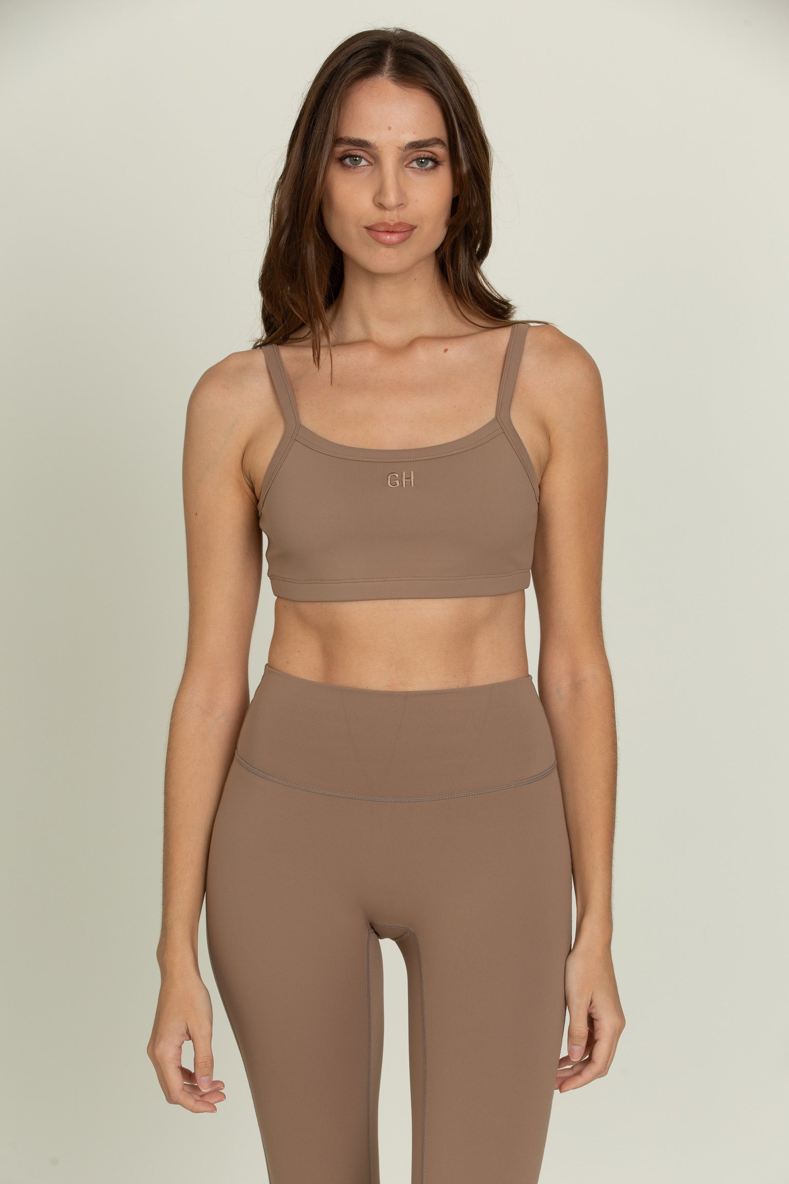 Walnut MotionCloud Square Neck Sports Bra