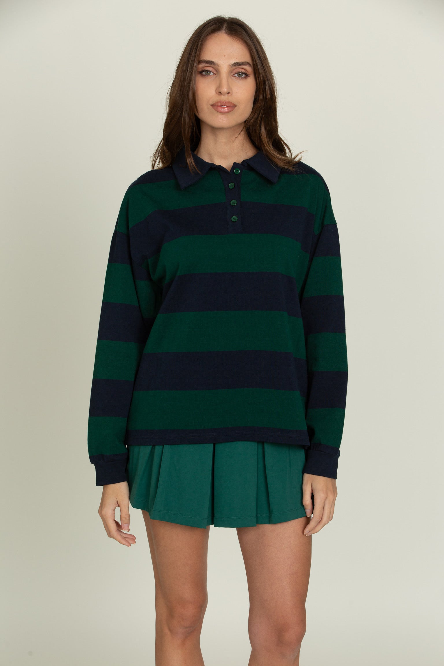 Nightfall Striped Rugby Long Sleeve