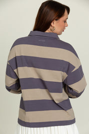 Dune Striped Rugby Long Sleeve