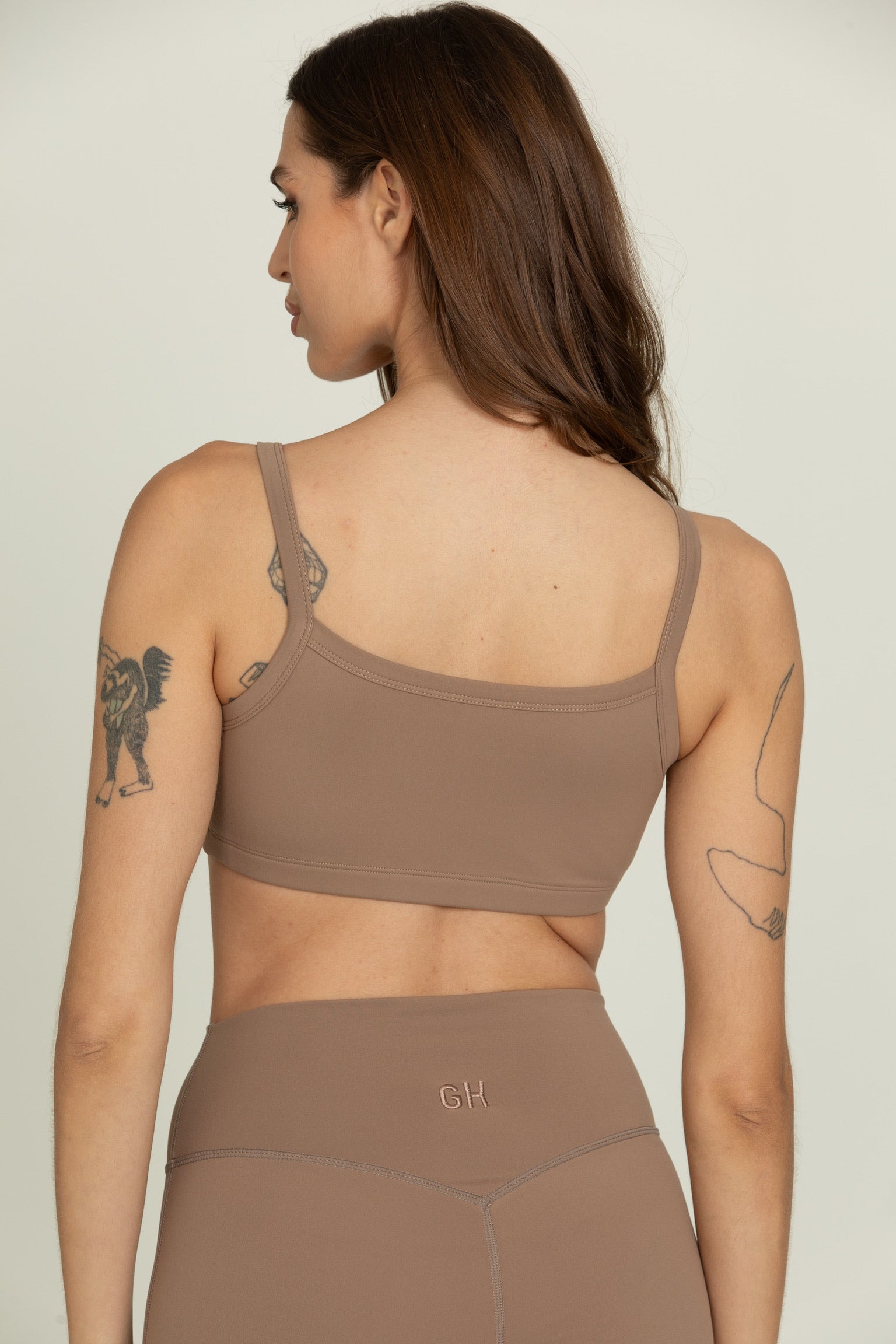 Walnut MotionCloud Square Neck Sports Bra