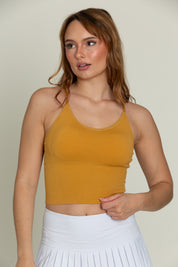 Mustard Original Ribbed Yoga Tank Top