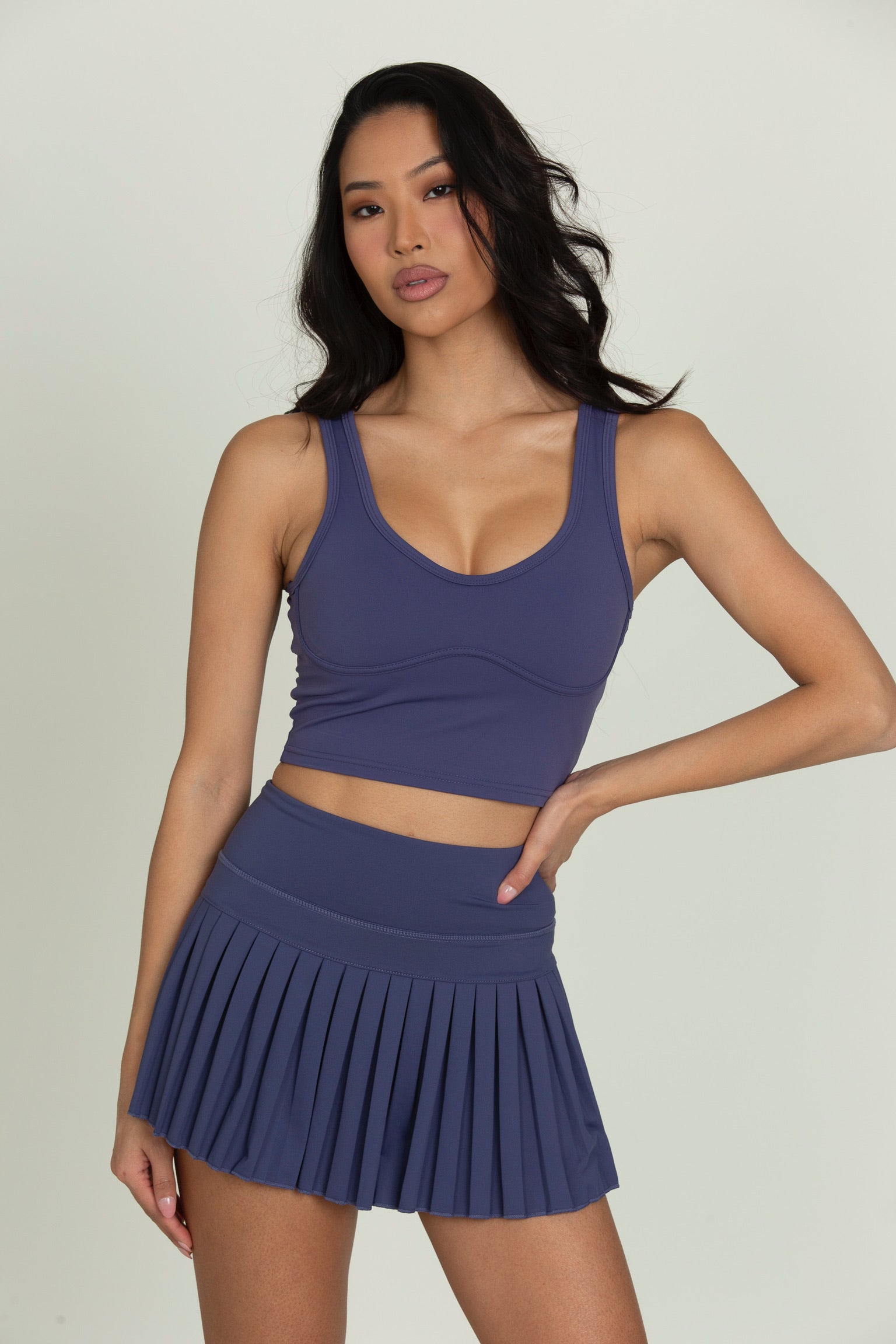 True Navy Pleated Tennis Skirt