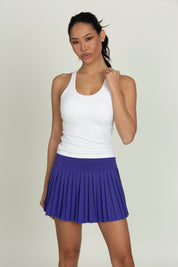 15" Royal Purple Pleated Tennis Skirt