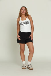 White Racerback Sport Tank Top