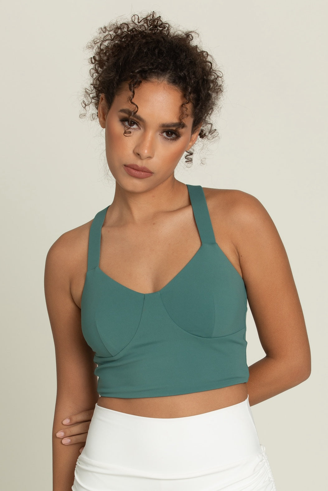 Evergreen Bustier Y Back Bra Top