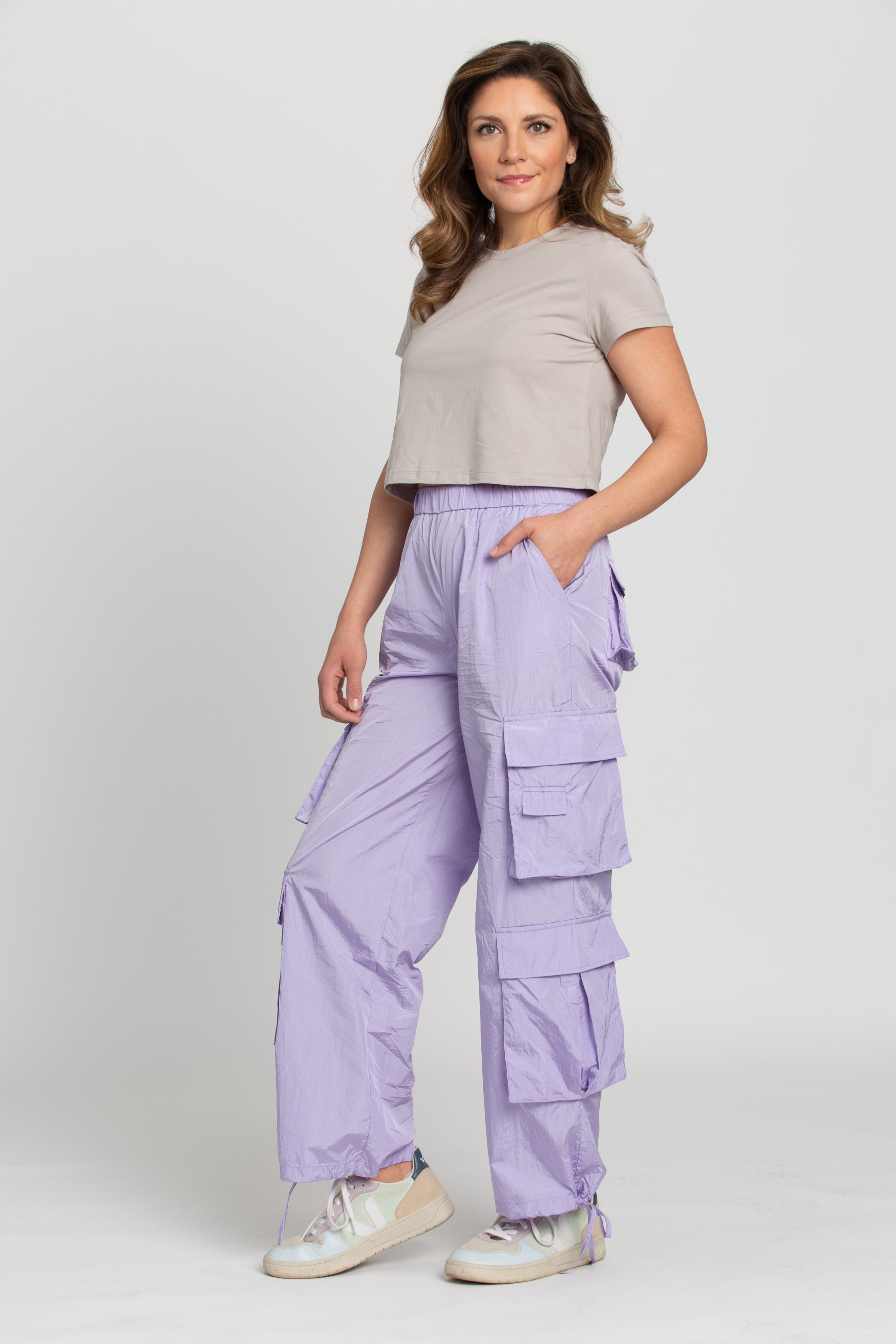 a new day Purple Cargo Pants for Women