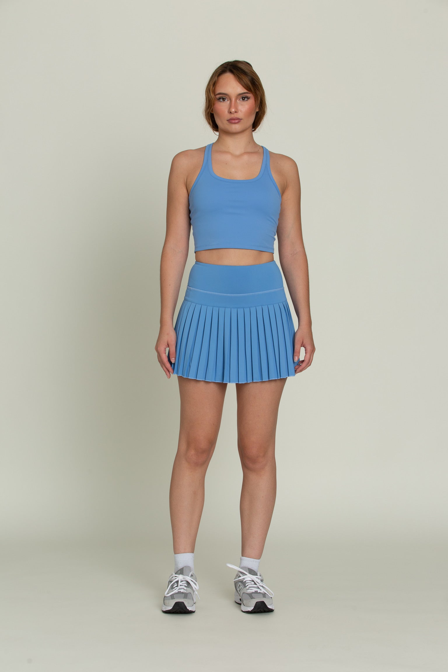 15" Marina Blue Pleated Tennis Skirt