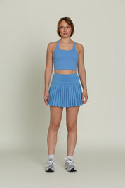 15" Marina Blue Pleated Tennis Skirt