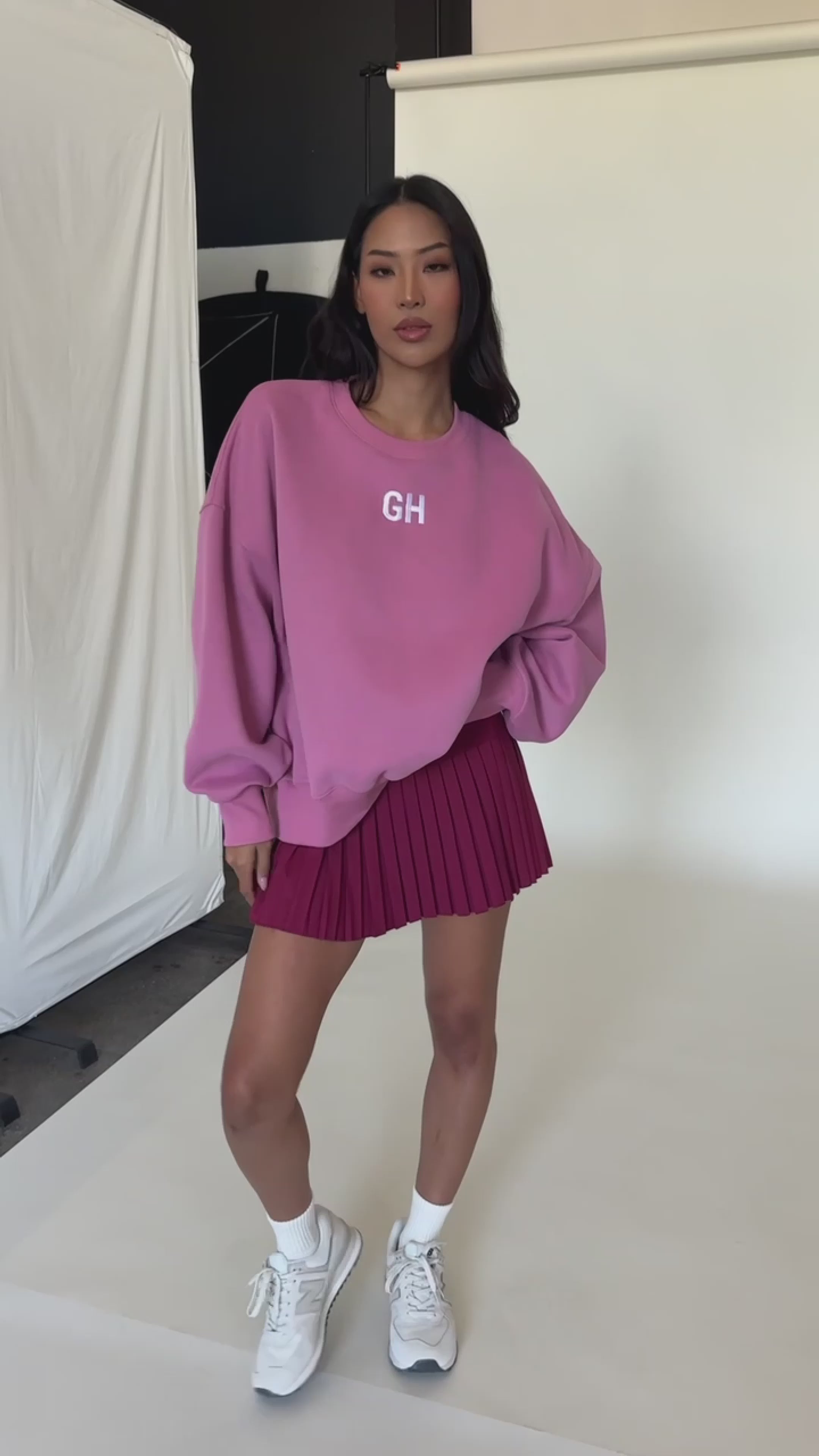 Pale Berry GH Embroidered Sweatshirt